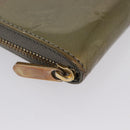LOUIS VUITTON Vernis Zippy Coin Purse Coin Purse Veil Bronze M93052 Auth BSZ687-9