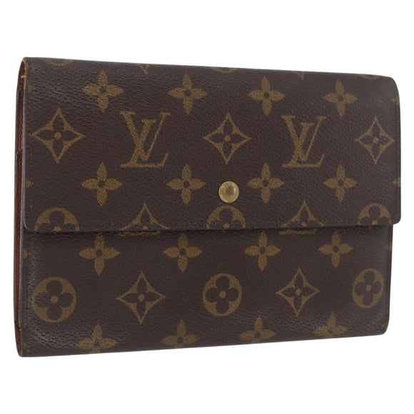 LOUIS VUITTON Monogram Long Wallet LV Auth BSZ688