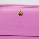 GUCCI GG Canvas Compact Wallet Purple 783118 Auth BSZ689A-12