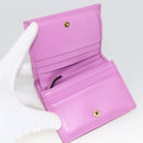 GUCCI GG Canvas Compact Wallet Purple 783118 Auth BSZ689A-13