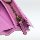 GUCCI GG Canvas Compact Wallet Purple 783118 Auth BSZ689A-18