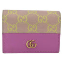 GUCCI GG Canvas Compact Wallet Purple 783118 Auth BSZ689A-2