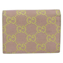 GUCCI GG Canvas Compact Wallet Purple 783118 Auth BSZ689A-3