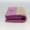 GUCCI GG Canvas Compact Wallet Purple 783118 Auth BSZ689A-5