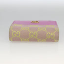 GUCCI GG Canvas Compact Wallet Purple 783118 Auth BSZ689A-6