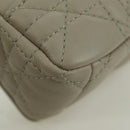 Christian Dior Canage Chain Dior Caro Bag Lamb Skin Ivory Gold Auth BSZ691SAM-13