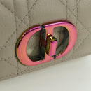 Christian Dior Canage Chain Dior Caro Bag Lamb Skin Ivory Gold Auth BSZ691SAM-16
