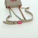 Christian Dior Canage Chain Dior Caro Bag Lamb Skin Ivory Gold Auth BSZ691SAM-7