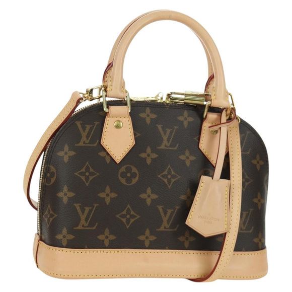 LOUIS VUITTON Monogram Alma BB Hand Bag 2way M53152 LV Auth BSZ694M