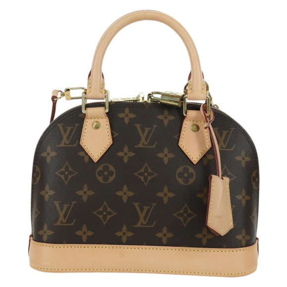 LOUIS VUITTON Monogram Alma BB Hand Bag 2way M53152 LV Auth BSZ694M