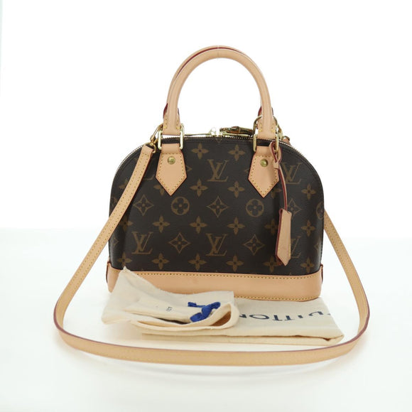 LOUIS VUITTON Monogram Alma BB Hand Bag 2way M53152 LV Auth BSZ694M