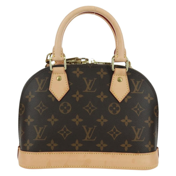 LOUIS VUITTON Monogram Alma BB Hand Bag 2way M53152 LV Auth BSZ694M