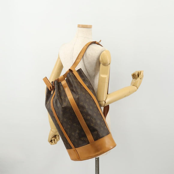 LOUIS VUITTON Monogram Randonnee GM Shoulder Bag M42244 LV Auth LNZ108
