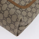 GUCCI GG Plus Supreme Web Sherry Line Tote Bag PVC Beige Red Green Auth BSZ695-13