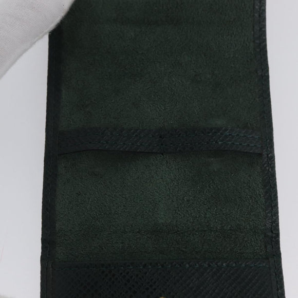 LOUIS VUITTON Taiga Buton De Manchette Cuffs Epicea M30974 LV Auth BSZ696