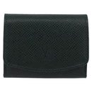 LOUIS VUITTON Taiga Buton De Manchette Cuffs Epicea M30974 LV Auth BSZ696-2