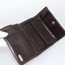 FENDI Zucca Canvas Wallet 2 Set Black Brown Auth BSZ697-15