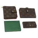 LOUIS VUITTON Monogram Epi Wallet 4 Set Green LV Auth BSZ698-1