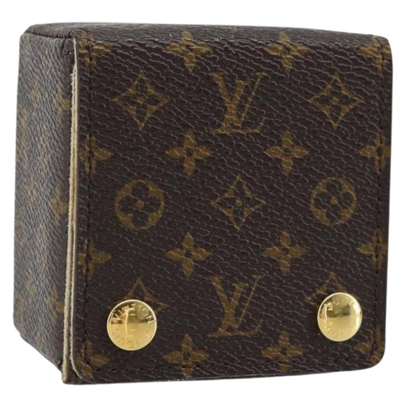 LOUIS VUITTON Monogram Jewelry Case Jewelry Box LV Auth LNZ110V