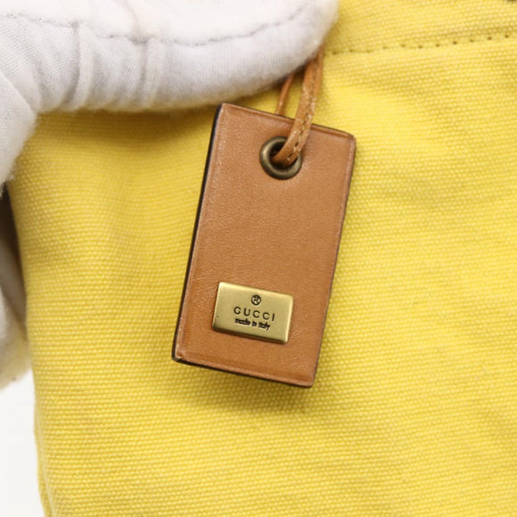 GUCCI Shoulder Bag Canvas Outlet Yellow Gold 110232 Auth LNZ114