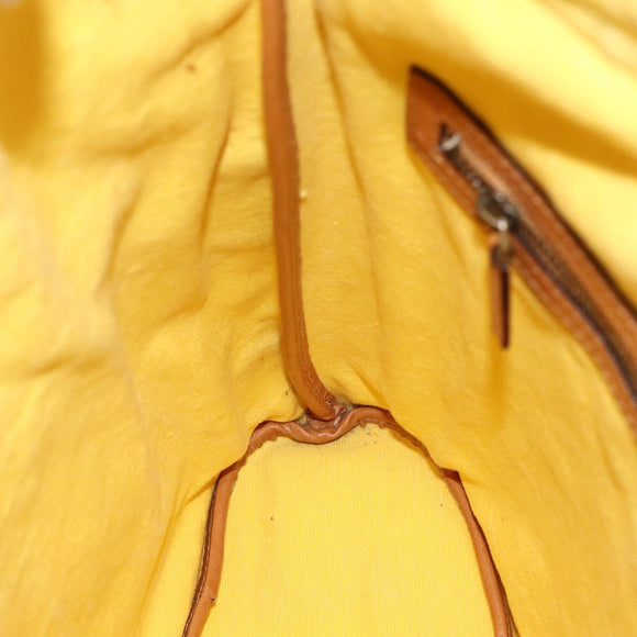 GUCCI Shoulder Bag Canvas Outlet Yellow Gold 110232 Auth LNZ114