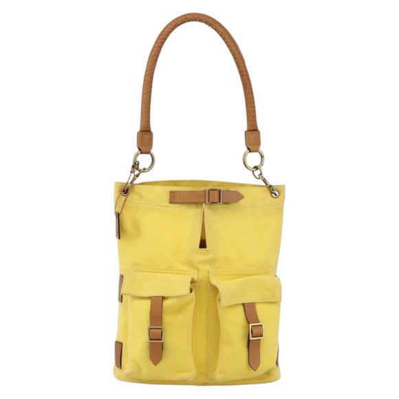 GUCCI Shoulder Bag Canvas Outlet Yellow Gold 110232 Auth LNZ114