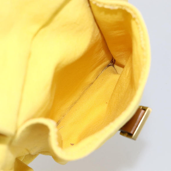 GUCCI Shoulder Bag Canvas Outlet Yellow Gold 110232 Auth LNZ114