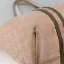 GUCCI GG Canvas Sherry Line Tote Bag Beige Gold pink 139260 Auth LNZ121-16