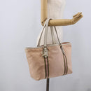 GUCCI GG Canvas Sherry Line Tote Bag Beige Gold pink 139260 Auth LNZ121-21