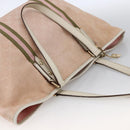 GUCCI GG Canvas Sherry Line Tote Bag Beige Gold pink 139260 Auth LNZ121-6