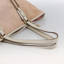 GUCCI GG Canvas Sherry Line Tote Bag Beige Gold pink 139260 Auth LNZ121-7