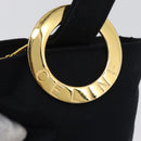 CELINE Circle Pouch Canvas Black Gold Auth LNZ123A-17
