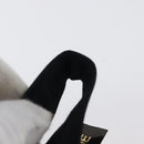 CELINE Circle Pouch Canvas Black Gold Auth LNZ123A-8