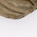 GUCCI GG Crystal Shoulder Bag Beige Gold 203257 Auth LNZ124-14