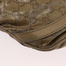 GUCCI GG Crystal Shoulder Bag Beige Gold 203257 Auth LNZ124-9