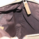 GUCCI GG Crystal Shoulder Bag Beige Gold 203257 Auth LNZ124-19