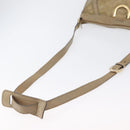GUCCI GG Crystal Shoulder Bag Beige Gold 203257 Auth LNZ124-7