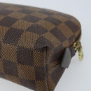 LOUIS VUITTON Damier Ebene Pochette Cosmetic PM Pouch N47516 LV Auth LNZ126-15