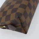 LOUIS VUITTON Damier Ebene Pochette Cosmetic PM Pouch N47516 LV Auth LNZ126-16
