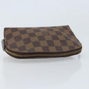LOUIS VUITTON Damier Ebene Pochette Cosmetic PM Pouch N47516 LV Auth LNZ126-5