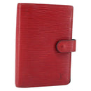 LOUIS VUITTON Epi Agenda PM Day Planner Cover Red R20057 LV Auth LNZ128-1