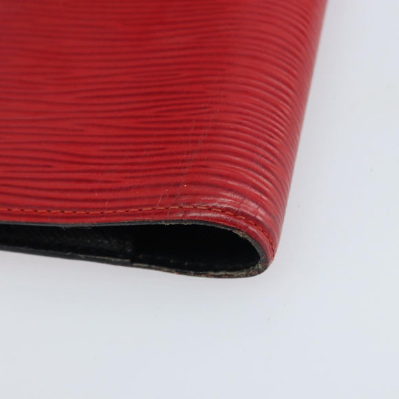 LOUIS VUITTON Epi Agenda PM Day Planner Cover Red R20057 LV Auth LNZ128