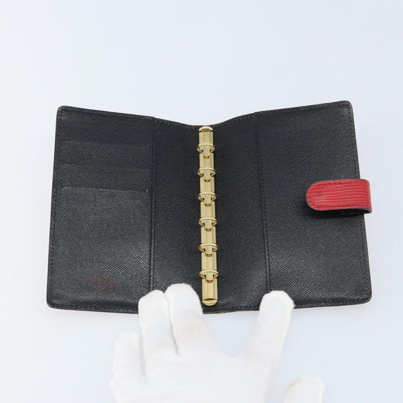 LOUIS VUITTON Epi Agenda PM Day Planner Cover Red R20057 LV Auth LNZ128