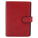 LOUIS VUITTON Epi Agenda PM Day Planner Cover Red R20057 LV Auth LNZ128-13