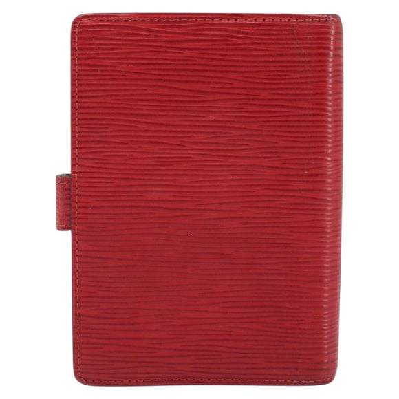 LOUIS VUITTON Epi Agenda PM Day Planner Cover Red R20057 LV Auth LNZ128