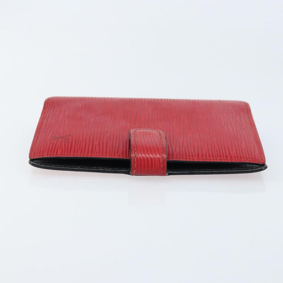LOUIS VUITTON Epi Agenda PM Day Planner Cover Red R20057 LV Auth LNZ128