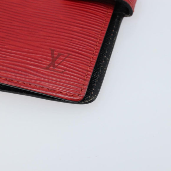 LOUIS VUITTON Epi Agenda PM Day Planner Cover Red R20057 LV Auth LNZ128