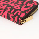 LOUIS VUITTON Monogram Graffiti Zippy Wallet Wallet Pink M93710 Auth LNZ129V-10