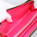 LOUIS VUITTON Monogram Graffiti Zippy Wallet Wallet Pink M93710 Auth LNZ129V-16
