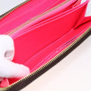 LOUIS VUITTON Monogram Graffiti Zippy Wallet Wallet Pink M93710 Auth LNZ129V-21